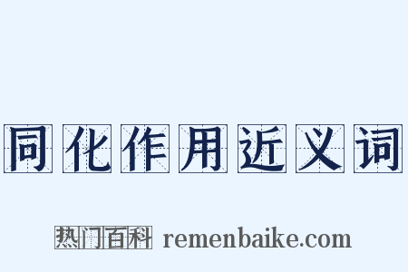 同化作用近义词是什么意思的图片